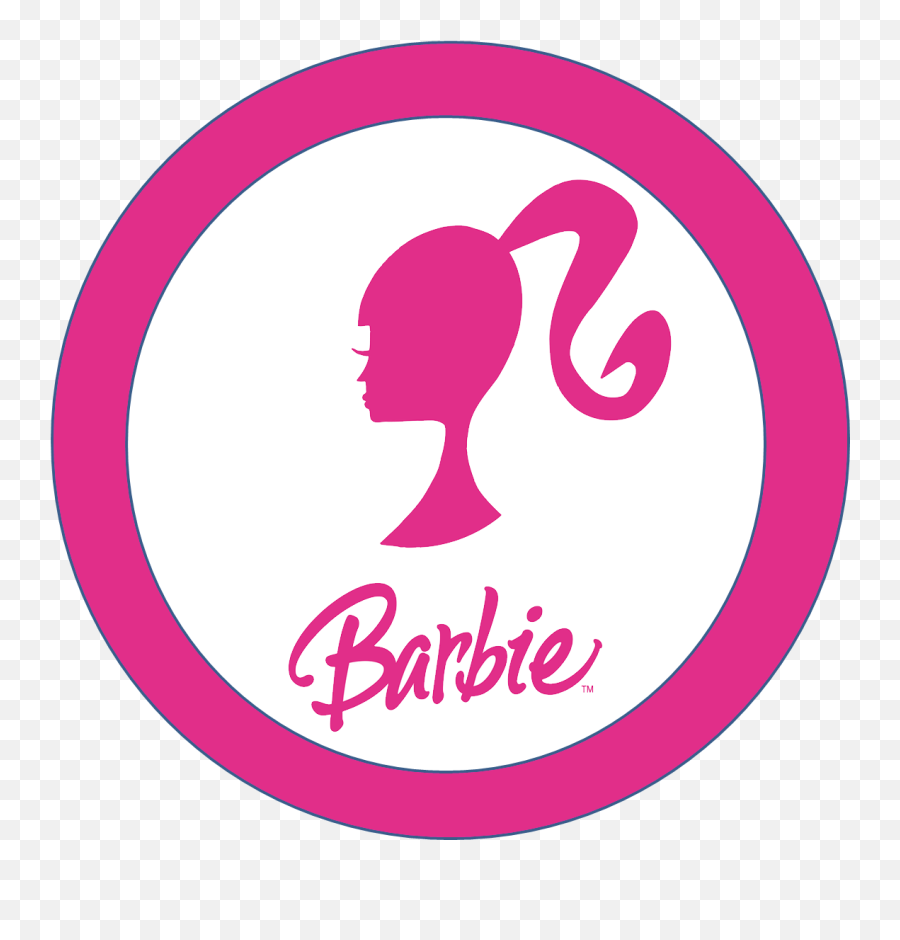Barbie Clipart Circle - Circle Png Download Full Size Clipart Pink Barbie Logo Emoji,Barbie Clipart Images