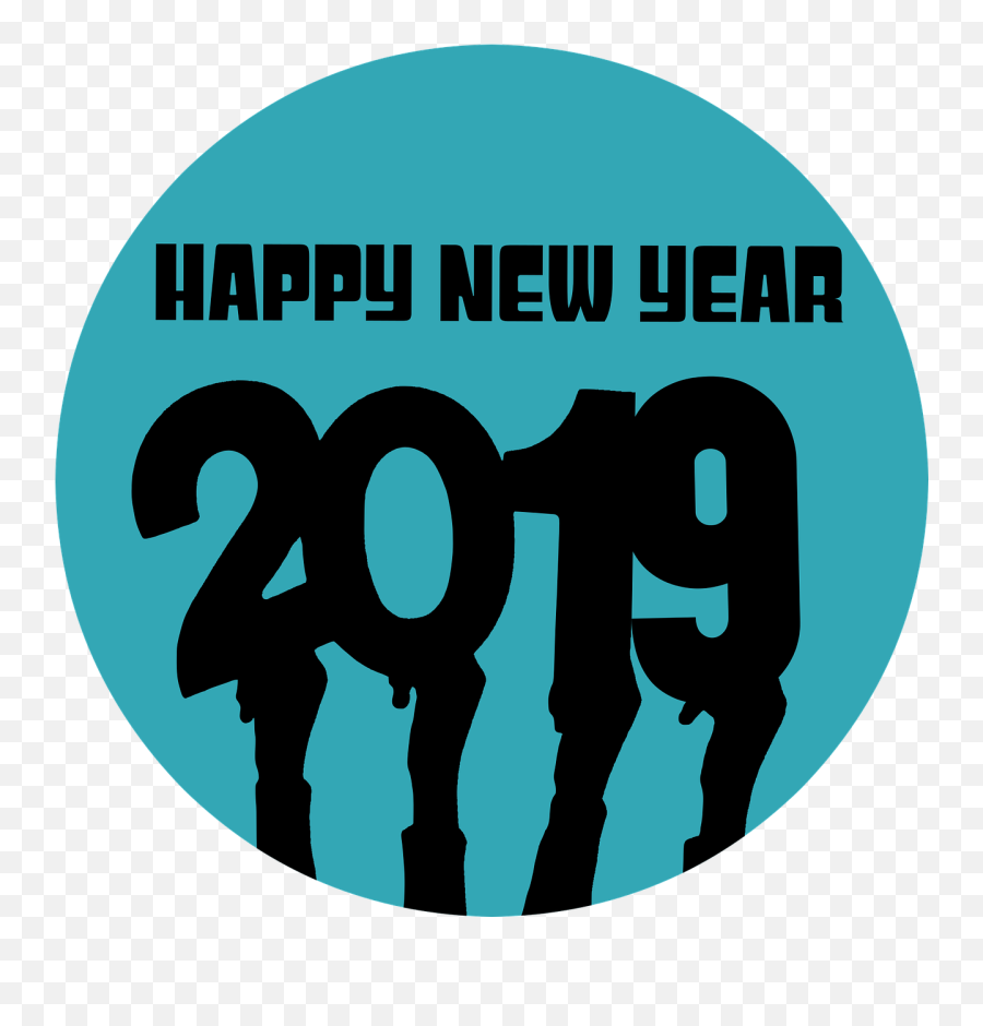 Newyear 2019 Happy New Year - Happy New Year Whatsapp Dp 2019 Emoji,Happy New Year 2019 Png