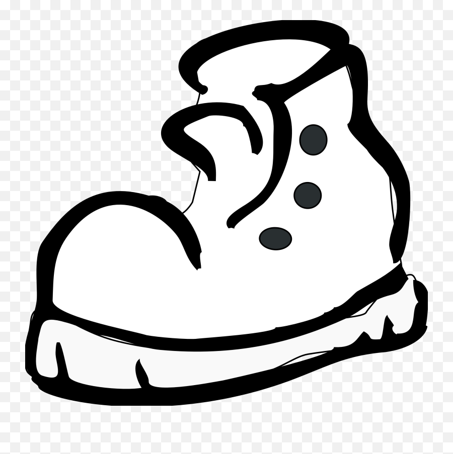 Shoe Clipart - Clipart Black And White Shoes Emoji,Shoes Clipart