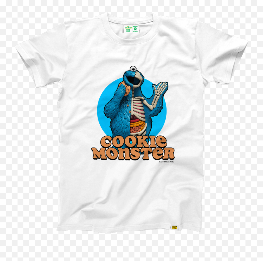 White Cookie Monster T - Cookie Monster Shirt Emoji,Cookie Monster Transparent
