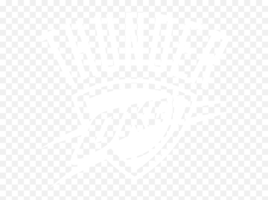 Oklahoma City Thunder Logo Black - Oklahoma City Thunder Black Png Emoji,Oklahoma Logo Png