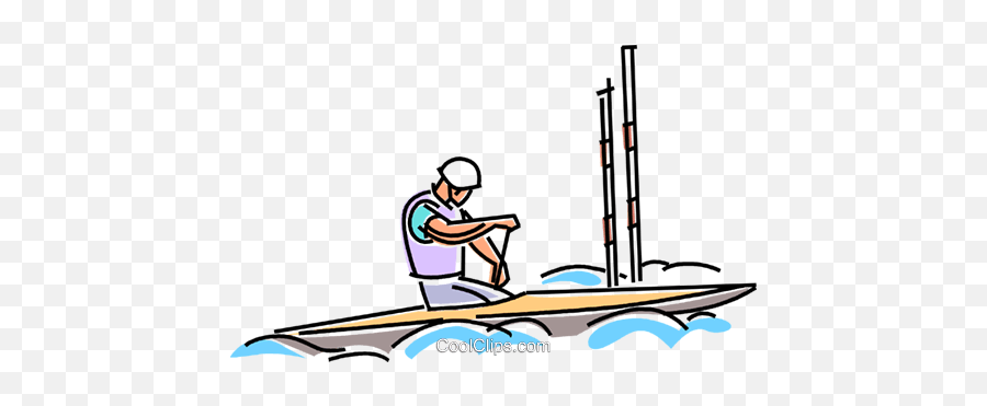 Kayaker Trying To Negotiate The Pylon - Leisure Emoji,Kayaker Clipart