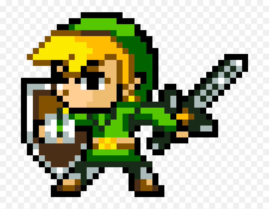 Download Hd The Legend Of Zelda - Toon Link Pixel Art Victoria Emoji,Toon Link Transparent
