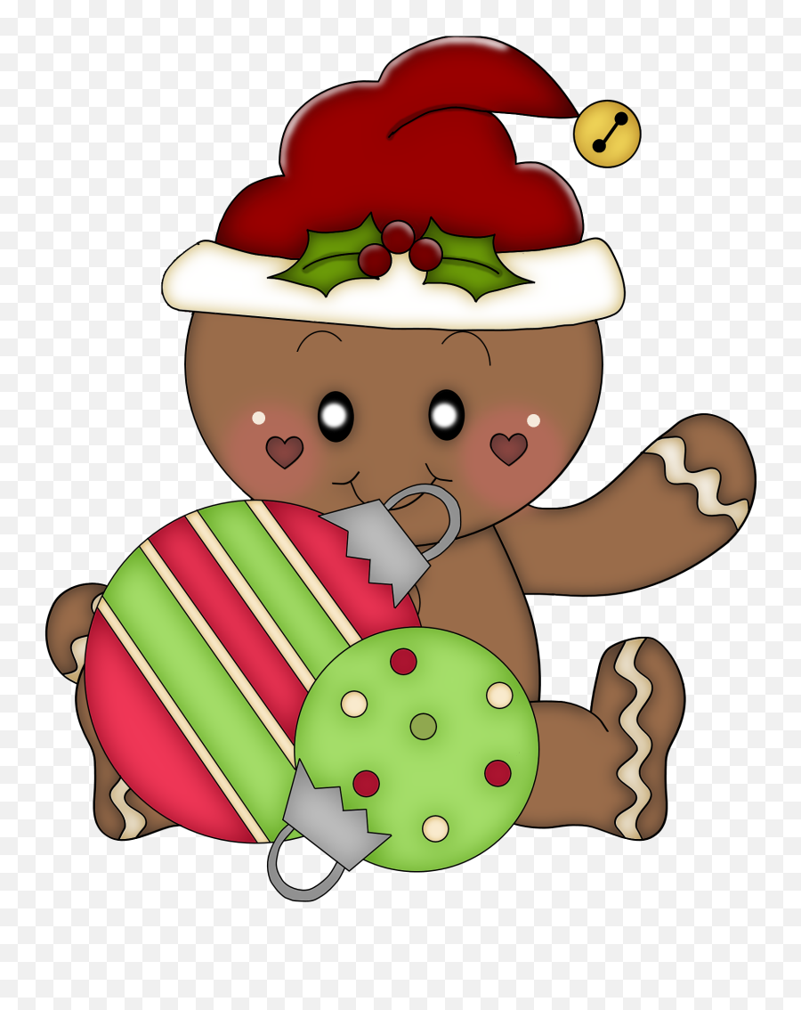 Gingerbread Man Cartoon - Cute Christmas Ginger Bread Man Clipart Emoji,Gingerbread Clipart
