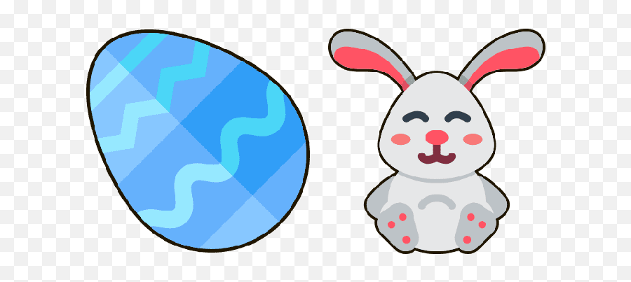 Easter Bunny Cute Cursor Emoji,Cute Bunny Png