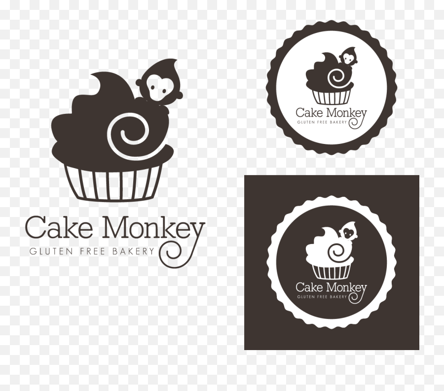 Chef Logo Design For Cake Monkey As The Business Name And - Monkey Logo For Cake Emoji,Cake Logo