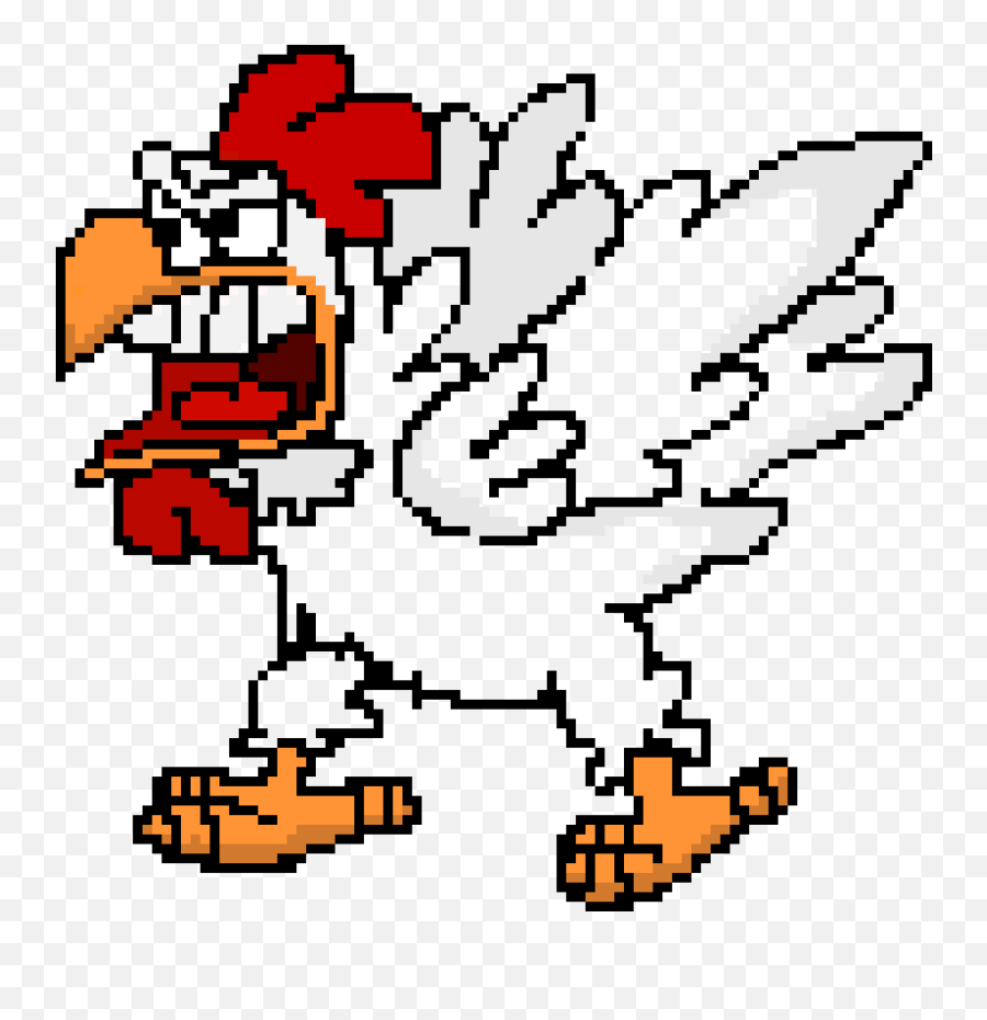 Download Hd Chicken - Enemy Pixel Chicken Png Transparent Emoji,Enemy Png