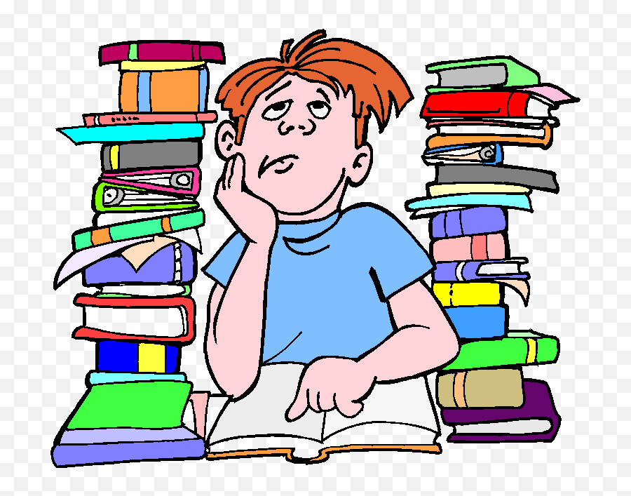 Library Clipart Library Research - Hate Studying Cartoon Emoji,Research Clipart