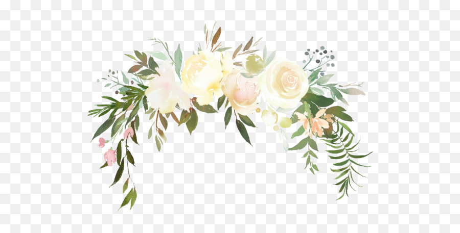 Watercolor Floral Pink Cream Ivory Bridal Shower Invitation - Blank Bridal Shower Invitation Templates Emoji,Watercolor Floral Png