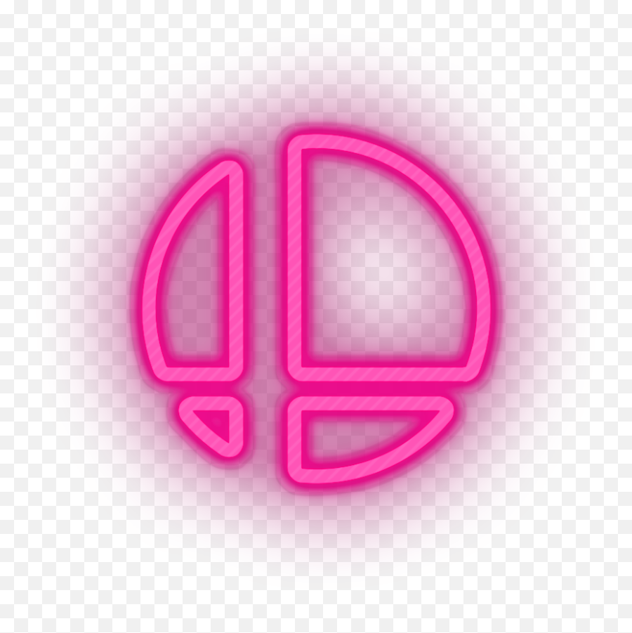 Smash Bros Video Game Logo Neon Sign - Girly Emoji,Smash Logo