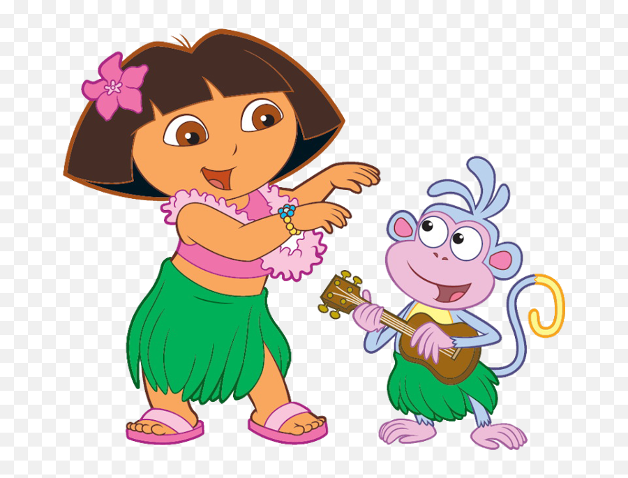 Dora La Exploradora Luau Theme Luau Party Diy Party - Dora La Exploradora Hawaiana Emoji,Luau Clipart