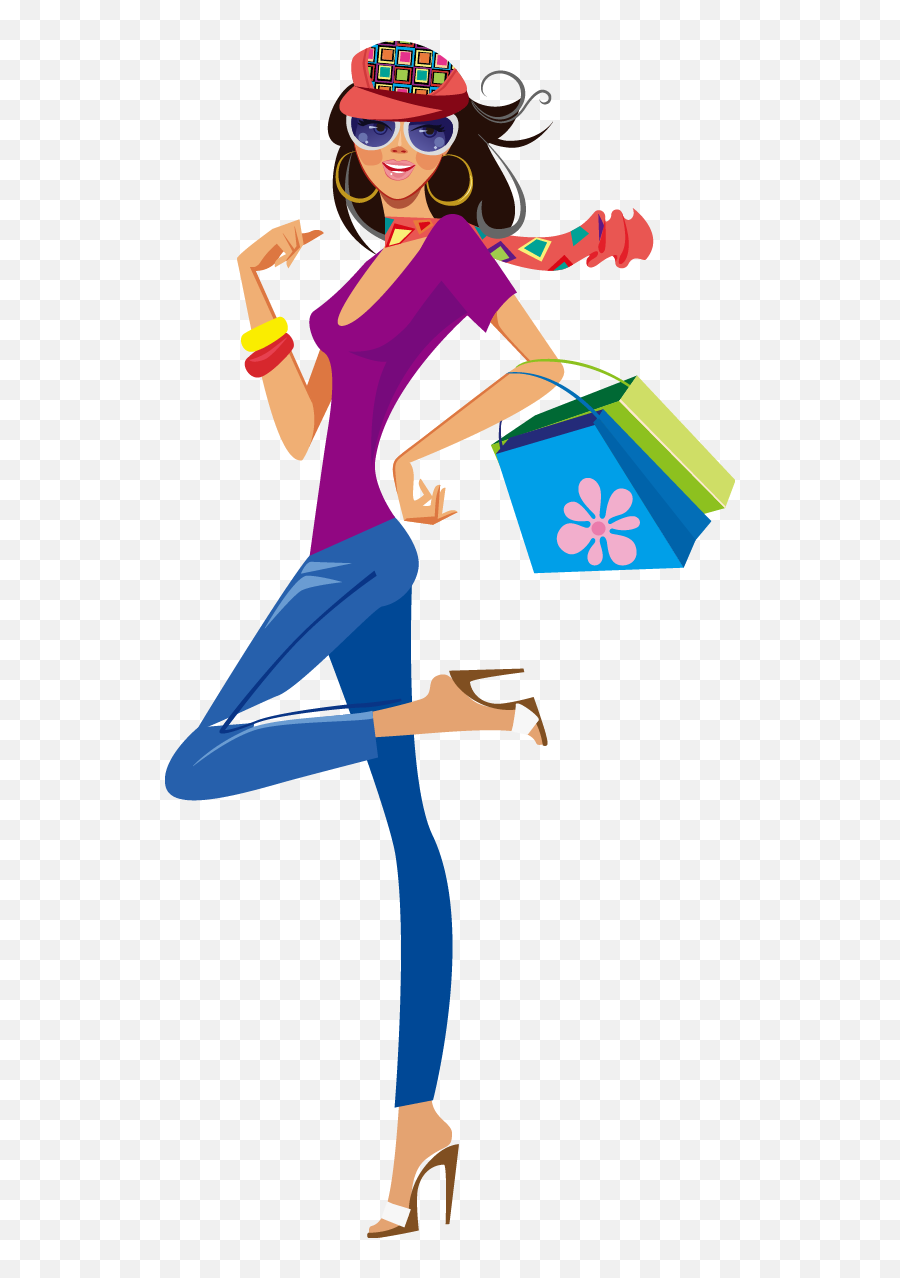 Mall Clipart Couple Shopping Mall Couple Shopping - Shopping Lady Clipart Png Emoji,Mall Clipart