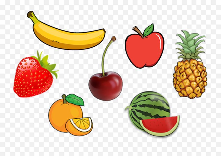 Fruits - Fruits Clipart Emoji,Fruit Clipart