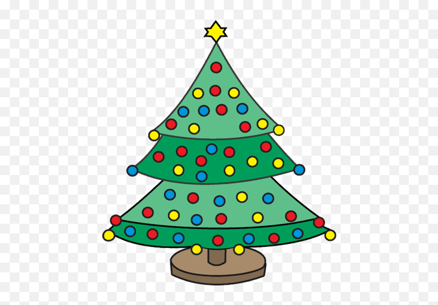 Triangular Clipart Christmas Tree Triangular Christmas Tree - Christmas Tree Like Drawing Emoji,Christmas Tree Clipart