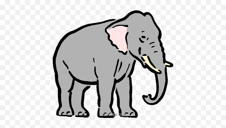 Cartoon Elephant Royalty Free Vector Clip Art Illustration - Big Elephants Can Always Understand Small Elephants Emoji,Elephants Clipart