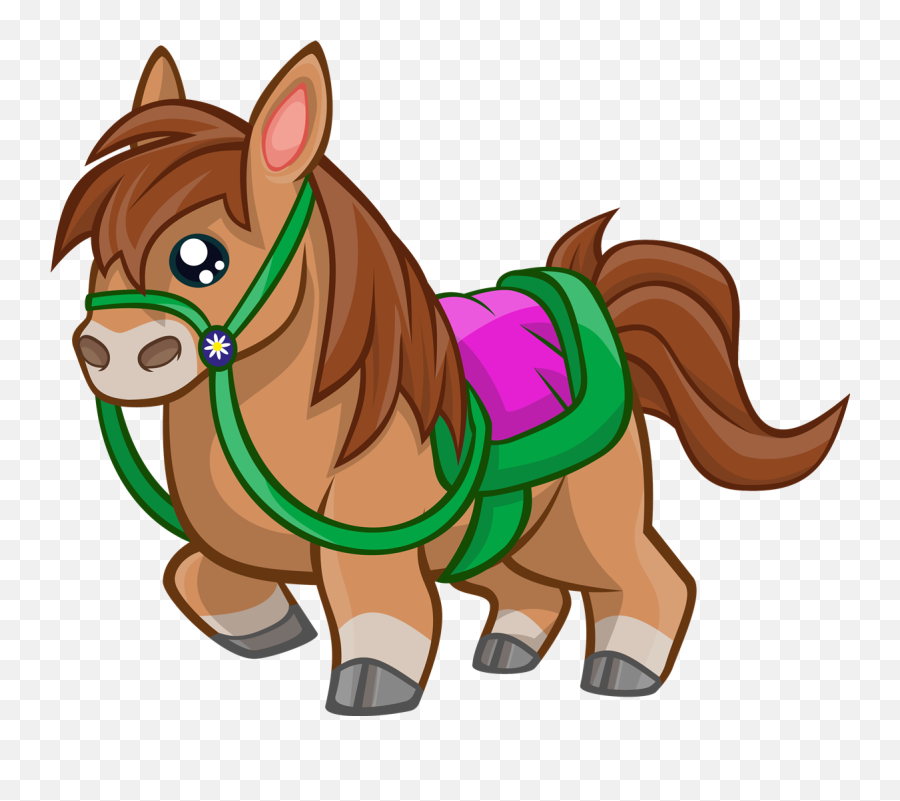 Pony Clipart - Clip Art Library Horse Is Cute Cartoon Emoji,Pony Clipart