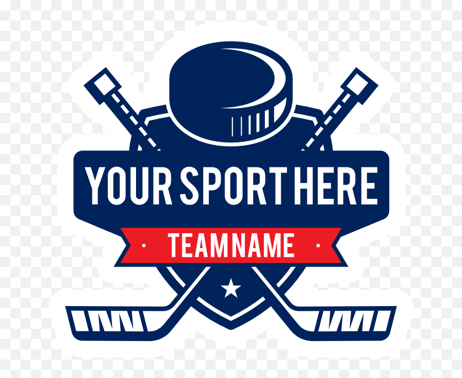 Hockey Sticks And Puck Sticker Emoji,Hockey Stick Logo