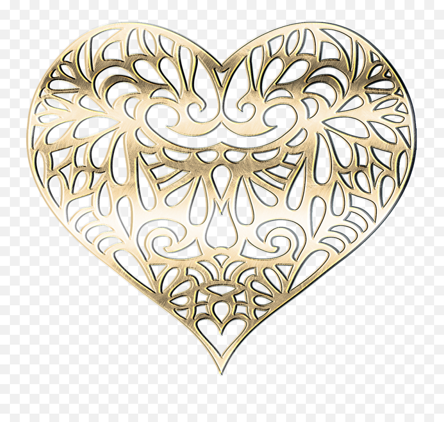 Heart Metal Gold Emoji,Gold Texture Png