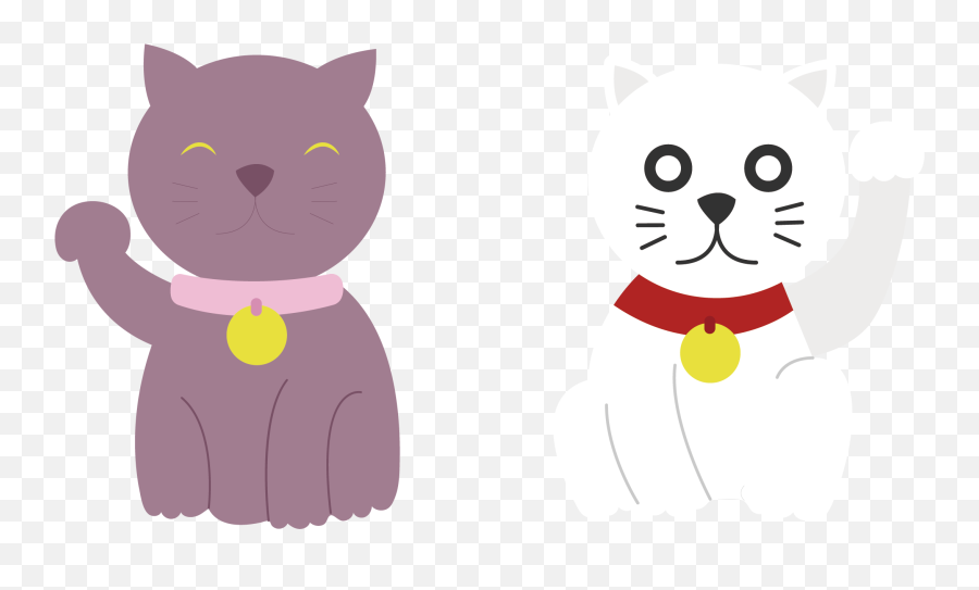 Whiskers Cat Clip Art - Purple Cat Vector Png Download Emoji,Cat Whiskers Clipart
