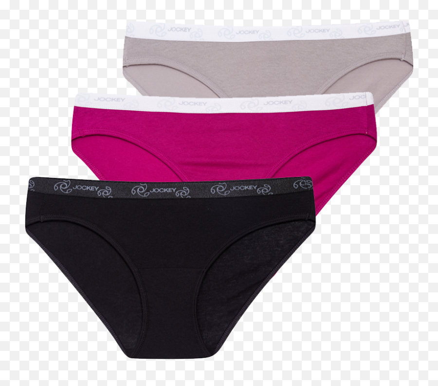 Jockey Bikini Panties - 3 Pack Emoji,Pink Logo Panty