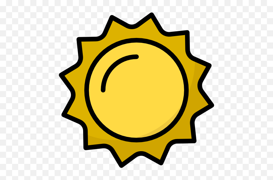 Sun - Free Nature Icons Emoji,Sun Clipart Outline