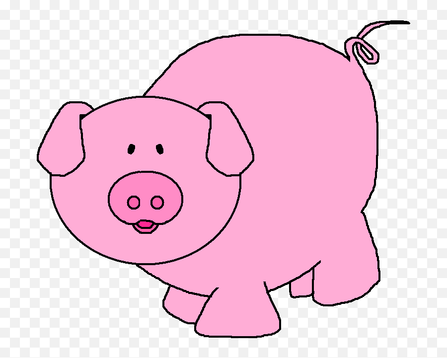 Pig Clipart Pig Cartoon Pig Illustration - Clip Art Pig Emoji,Pig Clipart