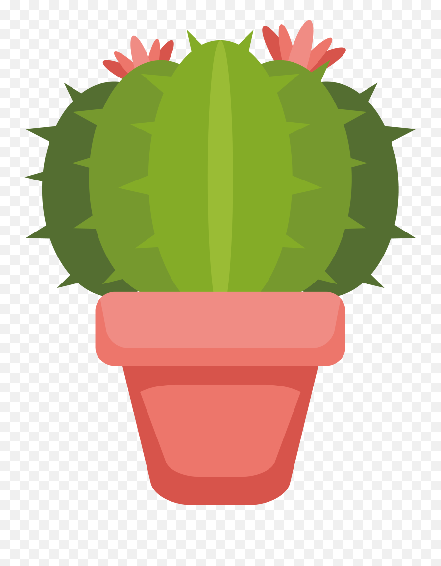 Cactus Vector Png - Flowerpot Emoji,Cactus Clipart