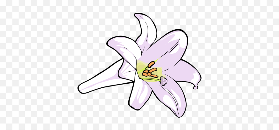 Project Clipartmonk Free Clip Art - Easter Lily Clip Art Emoji,Easter Lily Clipart