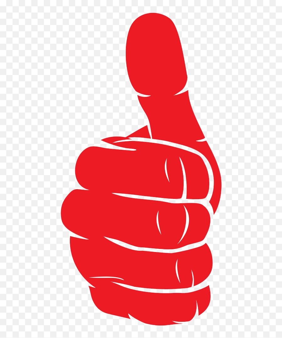 Red Thumbs Up Clipart Transparent - Naklejki Na Cian Kciuk Emoji,Thumbs Up Clipart