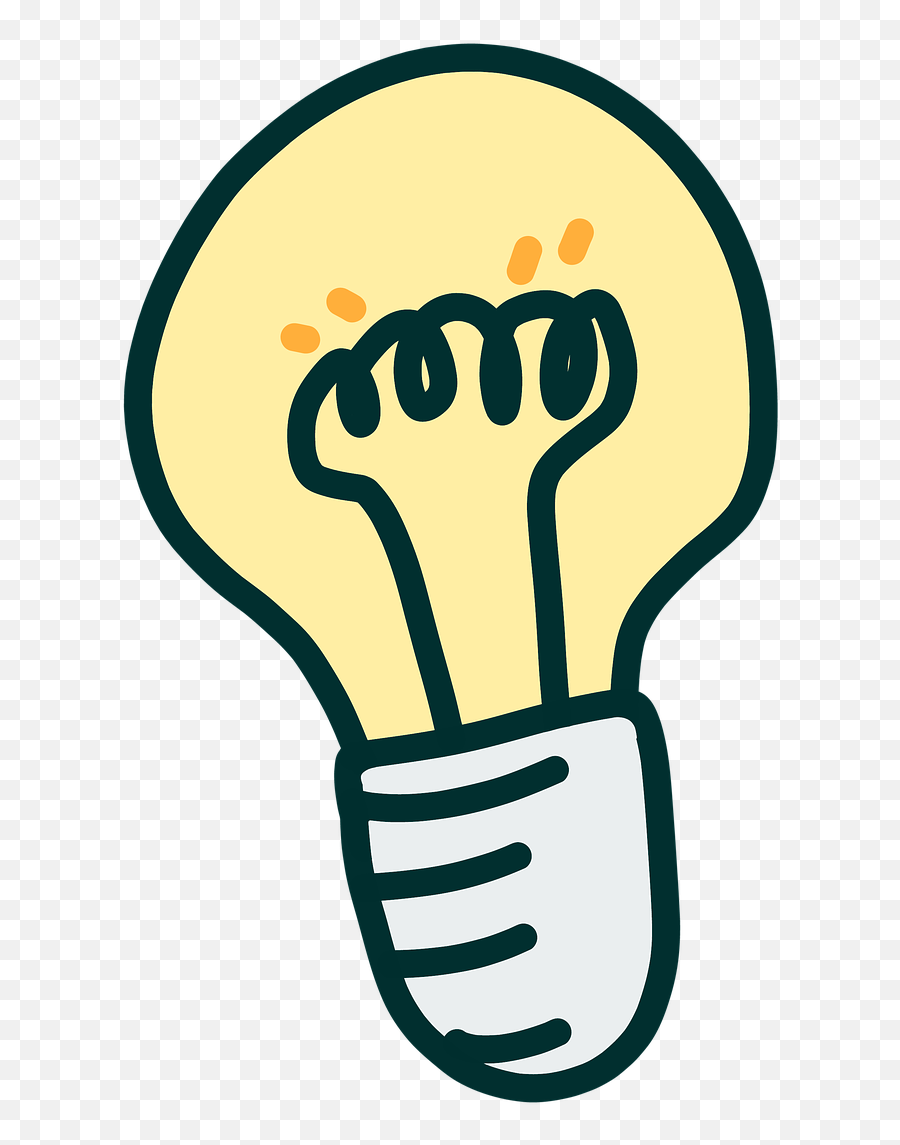 Light Idea Lamp - Light Bulb Idea Cartoon Png Emoji,Idea Clipart