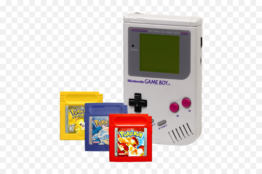Download Hd Nintendo Png Pokemon Blue Pokemon Red Gameboy - Game Boy Pokemon Png Emoji,Gameboy Logo