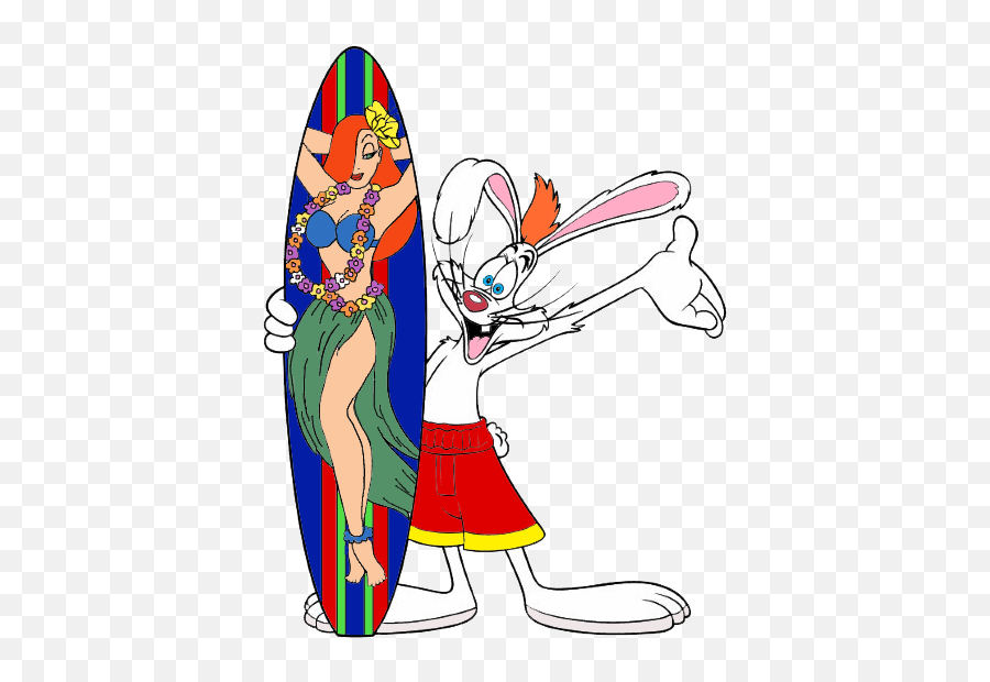 Download Jessica Rabbit Clipart - Roger Rabbit Clipart Kid Roger Rabbit Surf Emoji,Rabbit Clipart