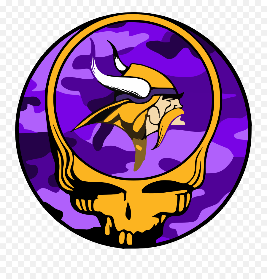 Grateful Dead Logo Purple Camo Yellow - Grateful Dead Art Icon Emoji,Grateful Dead Logo