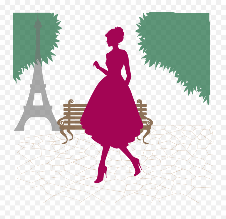 Paris Photo Silhouette - The Elegant Paris Woman Silhouette Paris Png Transparent Background Emoji,Paris Clipart