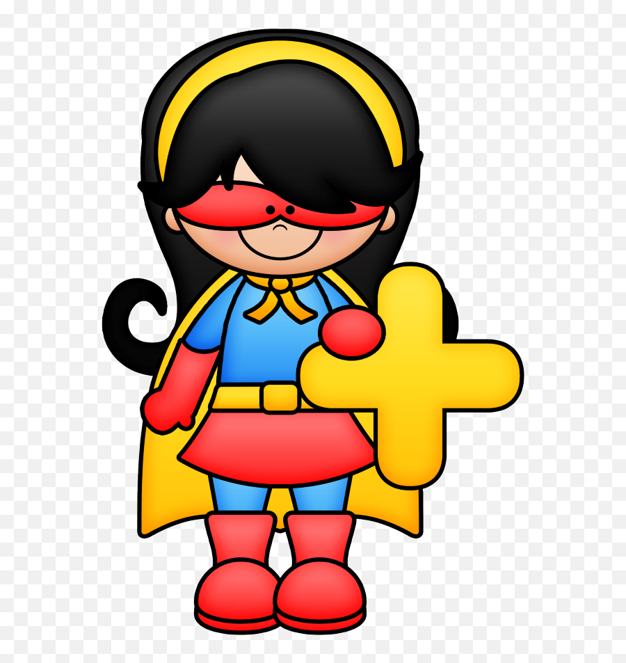 Superhero Kids Math Clipart Transparent - Kids Math Clipart Transparent Emoji,Math Clipart