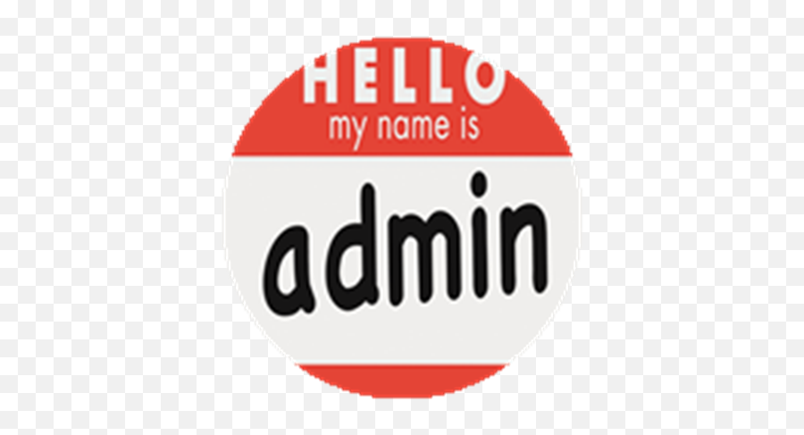 Admin - My Name Is Admin Emoji,Roblox Png