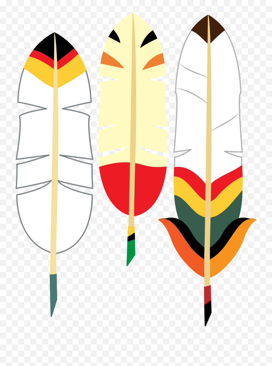Indian Feathers Clipart - Free Clipart Feather Indian Emoji,Feathers Clipart