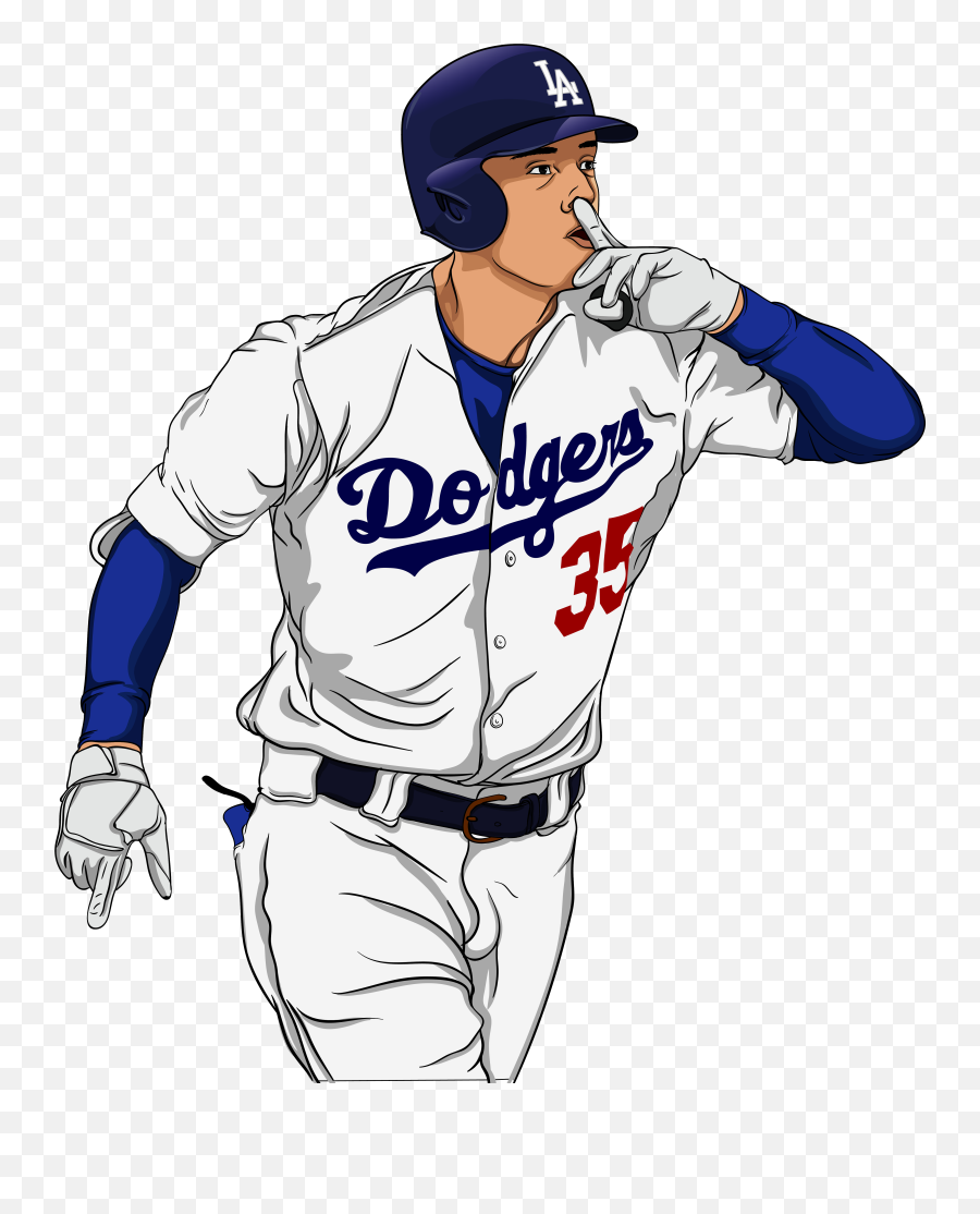 Los Angeles Dodgers - Cody Bellinger Pictures Transparent Background Emoji,Dodgers Png