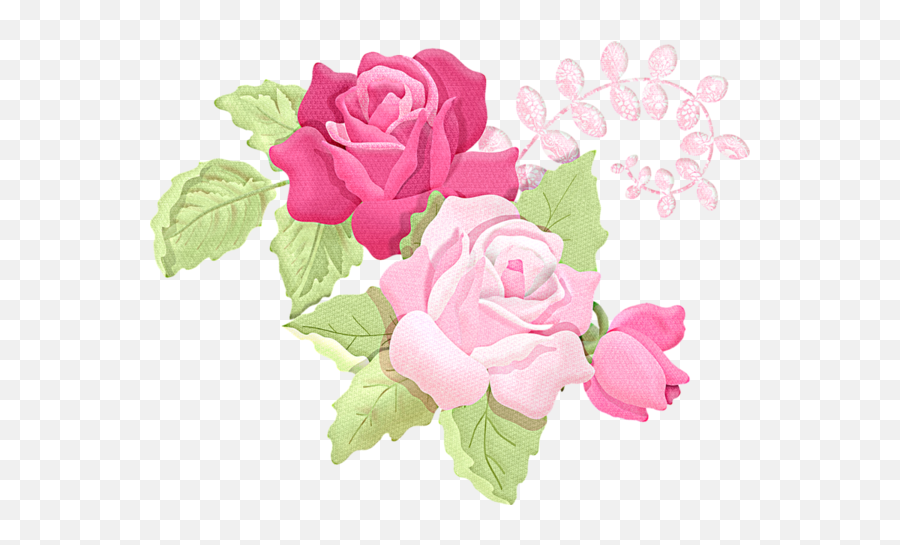 Tea Pink Garden Roses Flower Clipart - Tea Clipart Drink Floral Emoji,Tea Clipart