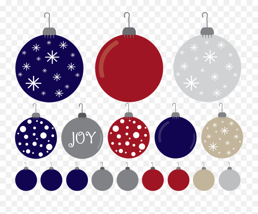 Christmas Ornaments Png Clip Art - Blue Amsterdam Emoji,Christmas Ornaments Clipart