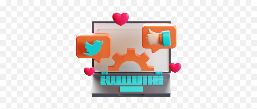Social Media Management 3d Illustrations Designs Images Emoji,Social Media Logo Vectors