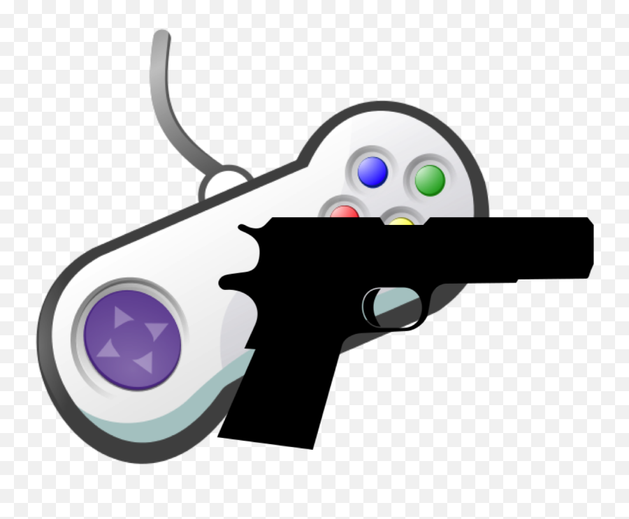 Gun Game - Video Games Clip Art Full Size Png Download Emoji,Videogames Clipart