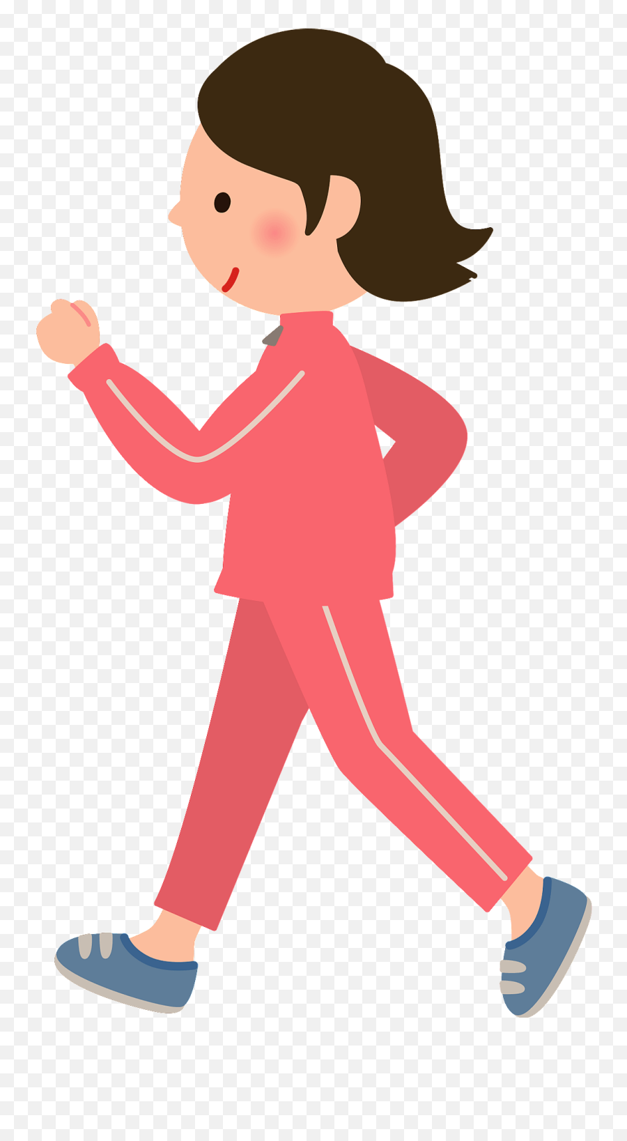 Woman Is Walking For Exercise Clipart - Walking Clipart Emoji,Walking Clipart