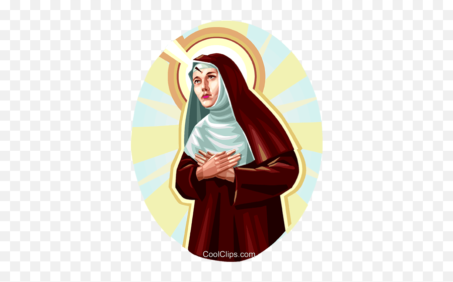 Saint Rita Royalty Free Vector Clip Art Illustration Emoji,All Saints Clipart