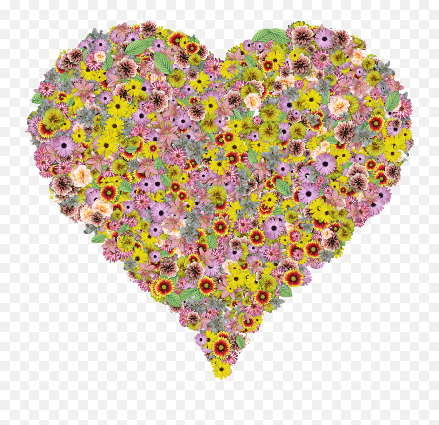 Flower Heart Png Transparent Image - Pngpix Girly Emoji,Heart Png