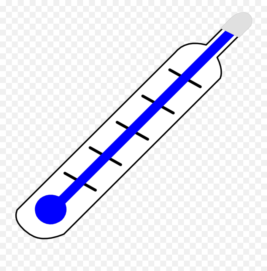 Thermometer Cold Clip Art At Clker - Freezing Thermometer Cold Gif Emoji,Cold Clipart