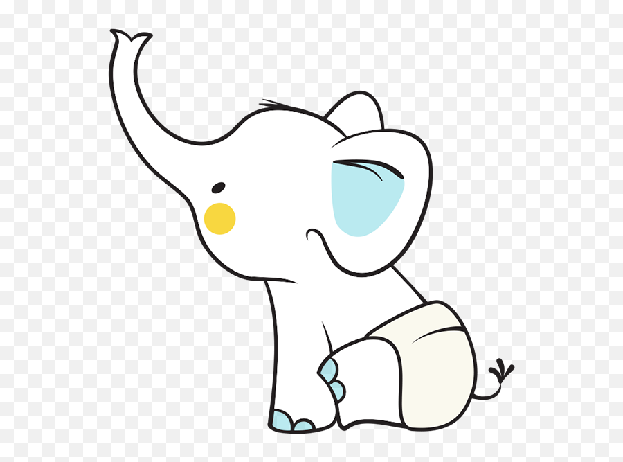 Diaper Clipart Elephant - Dot Emoji,Diaper Clipart