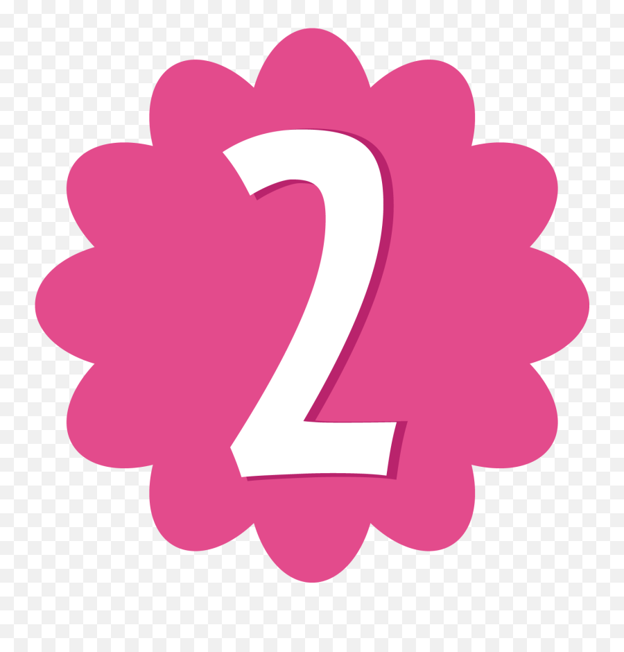 Best Number 2 Clipart - Pink 2 Emoji,Art Clipart