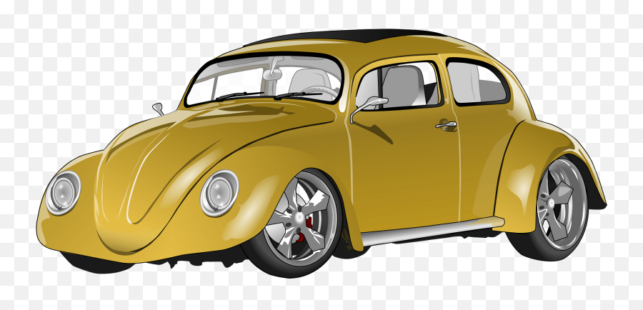 Yellow Vw Beetle Clipart Free Download Transparent Png - Volwagen Beatle Mostercar Clipart Png Emoji,Vw Bus Clipart