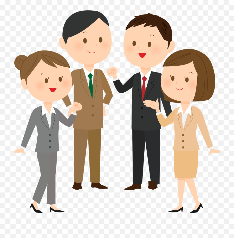 People From The Company Clipart - Business Persons In Cartoon Emoji,People Clipart